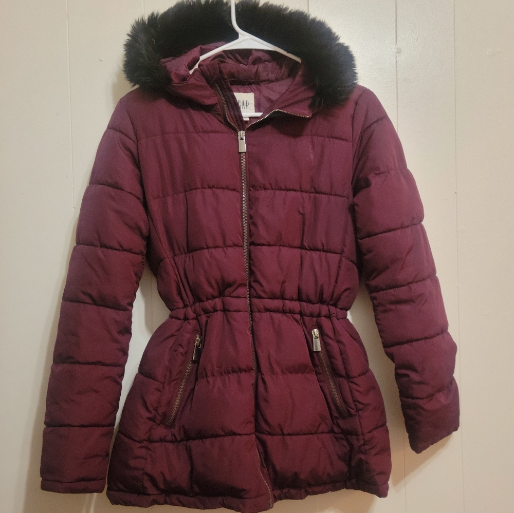 GAP purple Puffer Jacket Coat